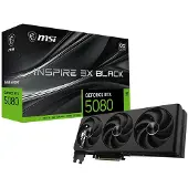 MSI GeForce RTX 5080 16G INSPIRE 3X OC BLACK, GeForce RTX 5080, 16 GB, GDDR7, 256 Bit, 7680 x 4320 Pixel, PCI Express 5.0