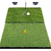 Famanu Klappbare Golftrainingsmat für Schwung, Chip- und Puttraining - Tragbar und Vielseitig