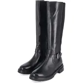 Waldlaufer Damen Stiefel Schwarz Leder & Textil Größe: 37