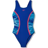 Speedo - Kid's Hyperboom Splice Muscleback Swimsuit - Badeanzug Gr 176 blau
