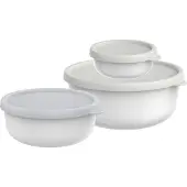 Mepal Abverkauf - Lumina Set Frischhaltedosen 3-teilig (250 + 750 + 1500 ml) - weiß - Meal prep boxen