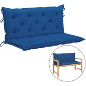 vidaXL Gartenbank-Auflage Blau 120x(50+50)x7 cm Oxford-Gewebe