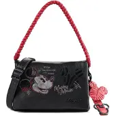 Desigual Damen-Handtasche Schwarz mit Disney-Motiv, vielseitig und stilvoll