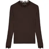 Vero Moda Langarmshirt "VMROSA LS HIGHNECK TOP JRS NOOS" Viskosemischung, slim fit