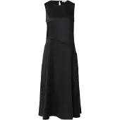 s.Oliver Kleid Ärmelloses Satinkleid mit diagonalem Naht-Detail