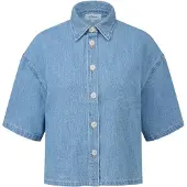 s.Oliver Red Label Verkürzte Boxy-Bluse aus leichtem Denim