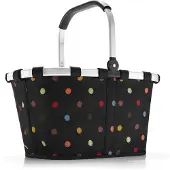 Reisenthel Einkaufskorb "carrybag", bunt (dots), B:48cm H:29cm T:28cm, Polyester, Einkaufskörbe, Einkaufskorb, Standfüße, ummantelter Griff zum Umklappen, Innentasche Reißverschluss