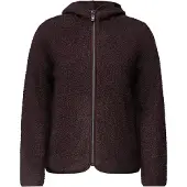 Cecil Kapuzenplüschjacke , Damen, Gr. L (42), braun (berry rot), Jersey, Obermaterial: 100% Polyester, hüftlang, Jacken Kapuzenplüschjacke, weiche Teddy-Qualität, mit Kapuze