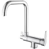 Sonstiges Küchenarmatur 3-fach, Klappbar, 360° Drehbar, Kaltstart, Chrom