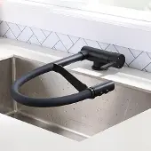 Sonstiges Mischbatterie Küche Vorfenster Klappbar Schwenkbar Messing Schwarz 75mm Höhe