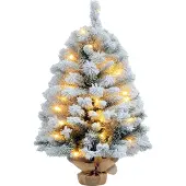 Zimtky Weihnachtsbaum 92 cm, LED Lichter, Schneezweige