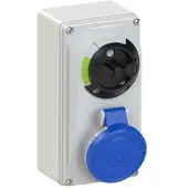 Pce 6114-9 CEE-Steckdose abschaltbar kompakt 16A 4p 9h IP44/IP54 61149