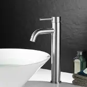 Sonstiges Waschtischarmatur Edelstahl Hochauslauf 165mm Silber