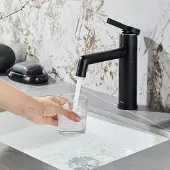 Sonstiges Waschtischarmatur Messing mit 2 Wassermodi Schwarz