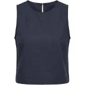Urban Classics Ladies Popeline Cropped Top navy L