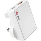 Skross Slim UNITED KINGDOM 30W GaN Charger USB-A USB-C - UK plug