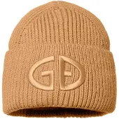 Goldbergh - Umgeschlagene Wollmütze - Valérie Beanie W Lark für Damen aus Wolle - Beige