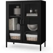 Merkloos Eleganter Gläserner Vitrinenschrank für das Wohnzimmer