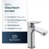 Ideal standard Alero Waschtischarmatur, mit Garnitur, Höhe 100 mm – Chrom