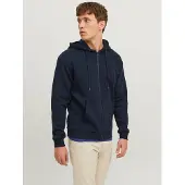 Jack & Jones Kapuzensweatjacke "JJEBRADLEY mit Kapuze, ideal für kalte Jahreszeit" Materialmix, relaxed fit