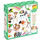 Djeco Bastelset Box zum Gestalten von Dschungeltieren