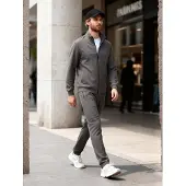 Tommy Life Herren Sweatshirt mit Reißverschlusskragen und Hose Set