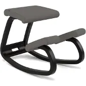 Dripio Ergonomischer Kniestoel, schwarz/grau, Beukenmultiplex, 1 St.