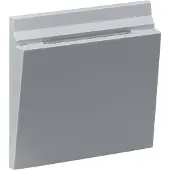 Legrand 765243 SEANO Abdeckung mechanischer Hotel-Card-Schalter, Farbe: Aluminium lackiert