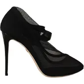 Dolce&Gabbana Dolce & Gabbana Black Stretch Tulle Stretch Boots Shoes