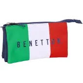 Safta Triple Benetton Flag Mäppchen Blau Mann Blau One Size