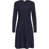 Kaffe Midikleid "Damen Kleid KAmalina", Damen, Gr. S, N-Gr, grau (graphite), Obermaterial: 80% Viskose LENZING ECOVERO CV LenzEcov. 20% Nylon NY., Kleider Midikleid