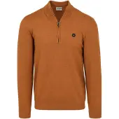 No-excess Half-Zip Pullover Caramel - M