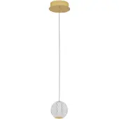 Nova Luce BRILLANTE LED Pendelleuchte Gold 6W Neutralweiss 120x12cm 9511010
