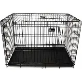 Ozami - Dog Transportcage Black 108.5x70.5x77.5cm - Lux