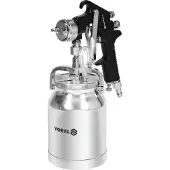 VOREL HVLP Lackspritzpistole 1000 ml, Unterbecher, 1,8 mm Düse