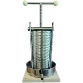 Ich-zapfe Obstpresse, Weinpresse, Apfelpresse - maxi, 5 l mit Edelstahl Doppelkorb
