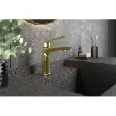 TRIZERATOP Waschtischarmatur mit Klick-Klack-Ablauf DESSO ORO, gold