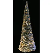 FDL Snowtree Spiral 300x80 cm 500LED warmweiß K2033 Trafo-Kunstweihnachtsbaum (tweekleurig)