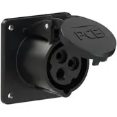 Pce 313-7f7 CEE-Anbausteckdose gerade (75x75mm) 16A 3p 7h IP44/IP54 3137f7