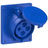 Pce 424-9f9 CEE-Anbausteckdose schräg (92x100mm) 32A 4p 9h IP44/IP54 4249f9