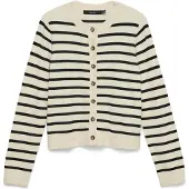 Vero Moda VMSABA PLAIN LS O-NECK CARDIGAN NOO Birch/W. MERMAID M
