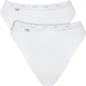 Sloggi Tai-Slip "Basic+", Damen, Gr. 44, weiß, Single Jersey, Obermaterial: 95% Baumwolle, 5% Elasthan, körpernah, Unterhosen Tai-Slip, perfekter Sitz, Baumwollmix, elastisch, weiche Nähte, Topseller