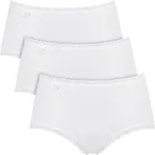 Sloggi Midislip "24/7 Cotton Lace" mit zarter Spitze, Baumwollmischung. blickdicht, hüftiger Schnitt