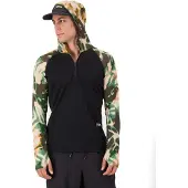 Mons Royale - Temple Merino Long Sleeve Hood - Merinolongsleeve Gr M schwarz