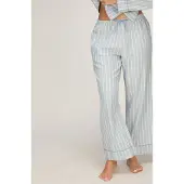 Hunkemoller Petite Pyjama-Hose Woven Blau