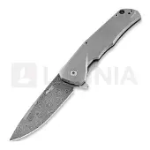 Lionsteel TRE Titanium Taschenmesser, Raindrop Damascus