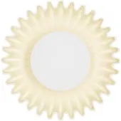 Lyora Wandleuchte Petel creme mit weißem Glas