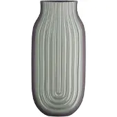 Gilde Tischvase "Vase Curve", grün, B:17cm H:37cm T:12cm, Keramik, Vasen, Tischvase