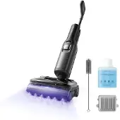 Roborock F25 Steam, 2-in-1-Stabstaubsauger, Beutellos, Schwarz, 1 l, 0,72 l, Trocken&Nass