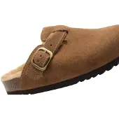Scholl Clog Fae New Suede Damen Taupe-Schuhgröße 39